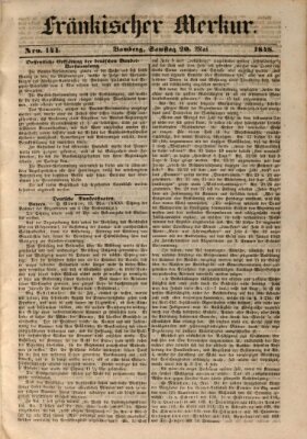 Fränkischer Merkur (Bamberger Zeitung) Samstag 20. Mai 1848