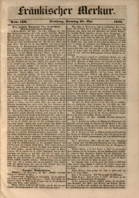 Fränkischer Merkur (Bamberger Zeitung) Sonntag 28. Mai 1848