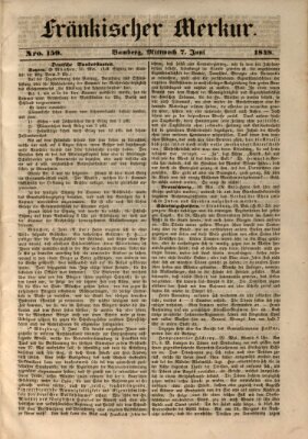 Fränkischer Merkur (Bamberger Zeitung) Mittwoch 7. Juni 1848