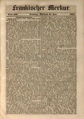 Fränkischer Merkur (Bamberger Zeitung) Mittwoch 14. Juni 1848