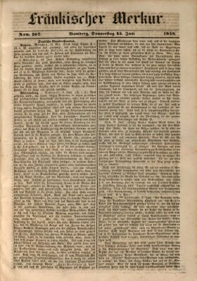 Fränkischer Merkur (Bamberger Zeitung) Donnerstag 15. Juni 1848