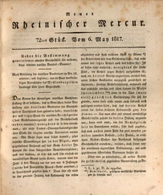 Neuer rheinischer Merkur (Rheinischer Merkur) Dienstag 6. Mai 1817