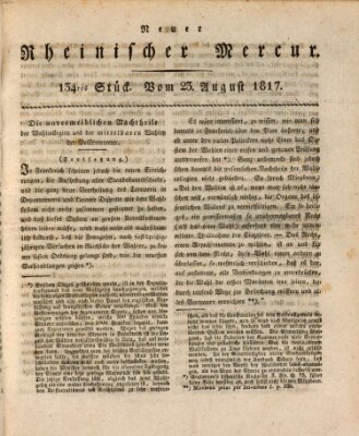 Neuer rheinischer Merkur (Rheinischer Merkur) Samstag 23. August 1817