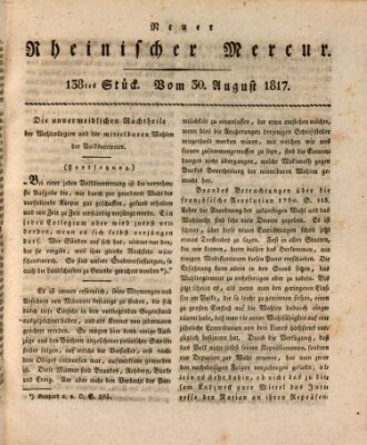 Neuer rheinischer Merkur (Rheinischer Merkur) Samstag 30. August 1817