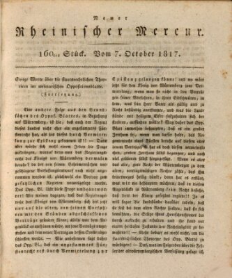 Neuer rheinischer Merkur (Rheinischer Merkur) Dienstag 7. Oktober 1817