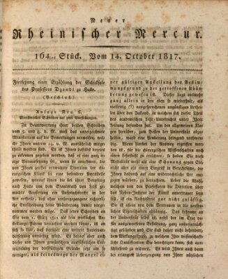 Neuer rheinischer Merkur (Rheinischer Merkur) Dienstag 14. Oktober 1817