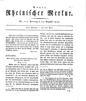 Neuer rheinischer Merkur (Rheinischer Merkur) Freitag 28. August 1818