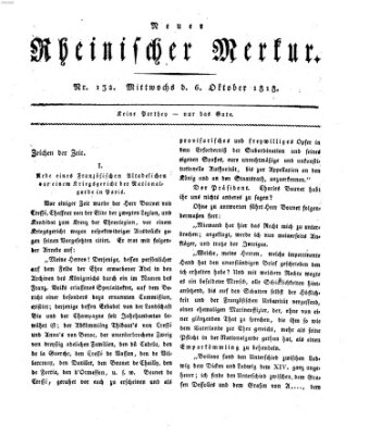 Neuer rheinischer Merkur (Rheinischer Merkur) Dienstag 6. Oktober 1818