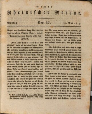 Neuer rheinischer Merkur (Rheinischer Merkur) Montag 10. Mai 1819