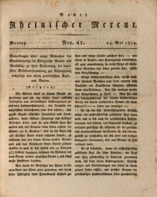 Neuer rheinischer Merkur (Rheinischer Merkur) Montag 24. Mai 1819