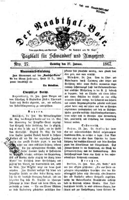 Der Naabthal-Bote Sonntag 27. Januar 1867