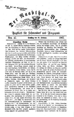 Der Naabthal-Bote Samstag 16. Februar 1867