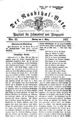 Der Naabthal-Bote Montag 4. März 1867