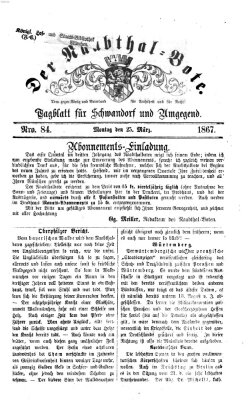 Der Naabthal-Bote Montag 25. März 1867