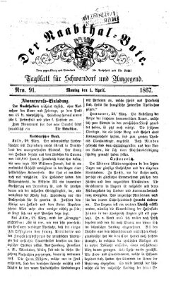 Der Naabthal-Bote Montag 1. April 1867