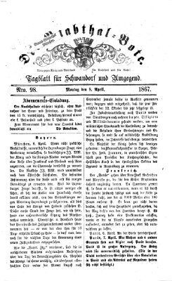 Der Naabthal-Bote Montag 8. April 1867