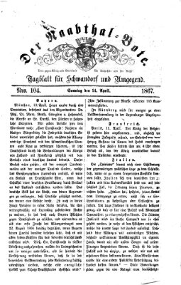 Der Naabthal-Bote Sonntag 14. April 1867