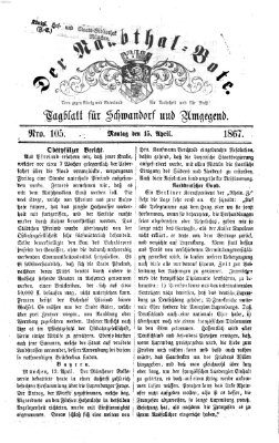 Der Naabthal-Bote Montag 15. April 1867