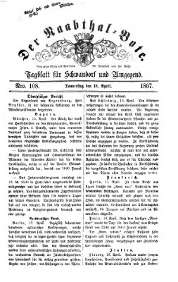 Der Naabthal-Bote Donnerstag 18. April 1867