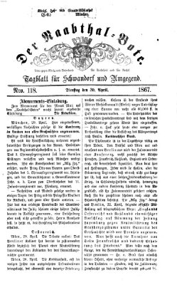 Der Naabthal-Bote Dienstag 30. April 1867