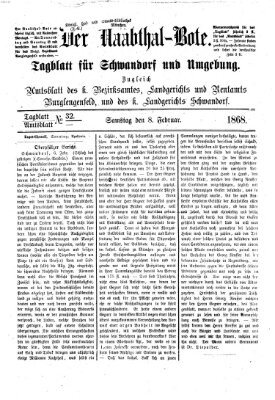 Der Naabthal-Bote Samstag 8. Februar 1868