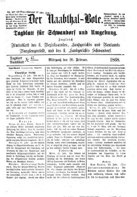 Der Naabthal-Bote Mittwoch 26. Februar 1868