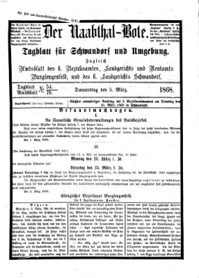 Der Naabthal-Bote Donnerstag 5. März 1868