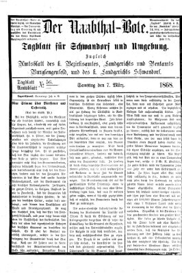 Der Naabthal-Bote Samstag 7. März 1868