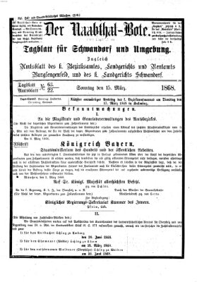 Der Naabthal-Bote Sonntag 15. März 1868