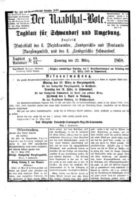 Der Naabthal-Bote Sonntag 22. März 1868