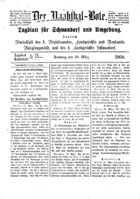 Der Naabthal-Bote Samstag 28. März 1868