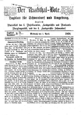 Der Naabthal-Bote Mittwoch 1. April 1868