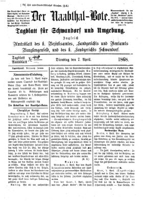 Der Naabthal-Bote Dienstag 7. April 1868