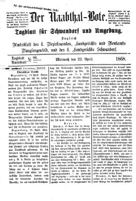 Der Naabthal-Bote Mittwoch 22. April 1868