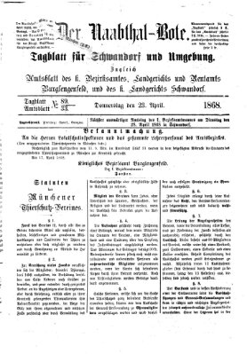 Der Naabthal-Bote Donnerstag 23. April 1868