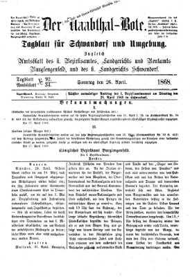 Der Naabthal-Bote Sonntag 26. April 1868