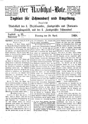 Der Naabthal-Bote Dienstag 28. April 1868