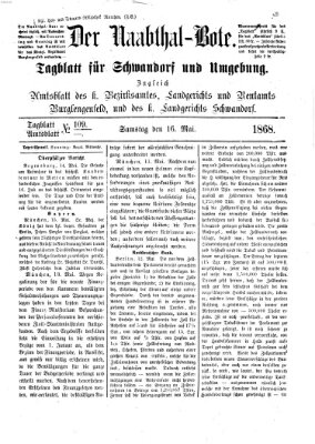 Der Naabthal-Bote Samstag 16. Mai 1868