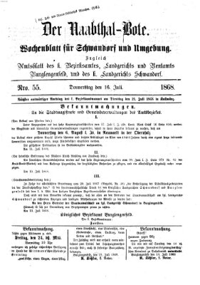 Der Naabthal-Bote Donnerstag 16. Juli 1868