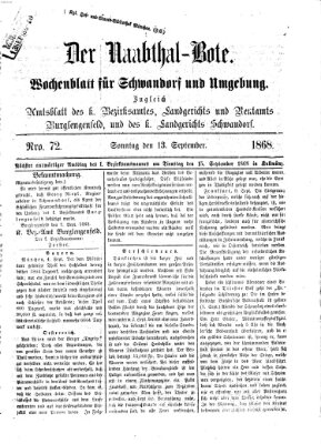 Der Naabthal-Bote Sonntag 13. September 1868