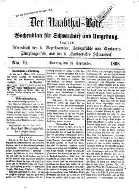 Der Naabthal-Bote Sonntag 27. September 1868