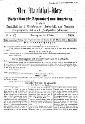 Der Naabthal-Bote Sonntag 18. Oktober 1868