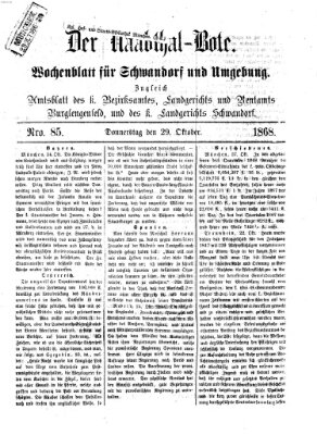 Der Naabthal-Bote Donnerstag 29. Oktober 1868