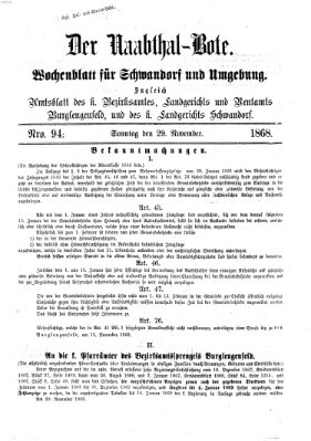 Der Naabthal-Bote Sonntag 29. November 1868