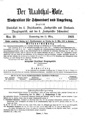 Der Naabthal-Bote Donnerstag 11. März 1869