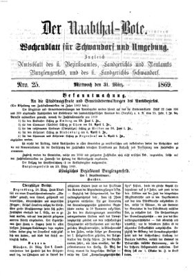 Der Naabthal-Bote Mittwoch 31. März 1869