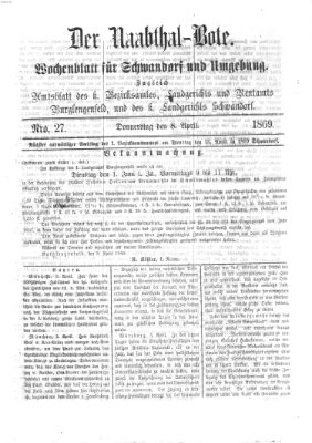 Der Naabthal-Bote Donnerstag 8. April 1869