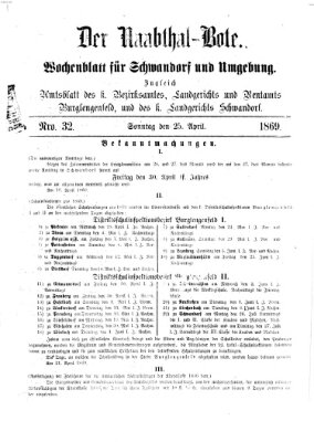 Der Naabthal-Bote Sonntag 25. April 1869