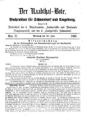 Der Naabthal-Bote Mittwoch 30. Juni 1869