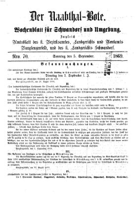 Der Naabthal-Bote Sonntag 5. September 1869